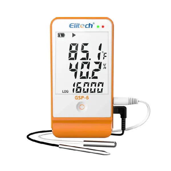 Registrador de temperatura y humedad con Alarma GSP-6
