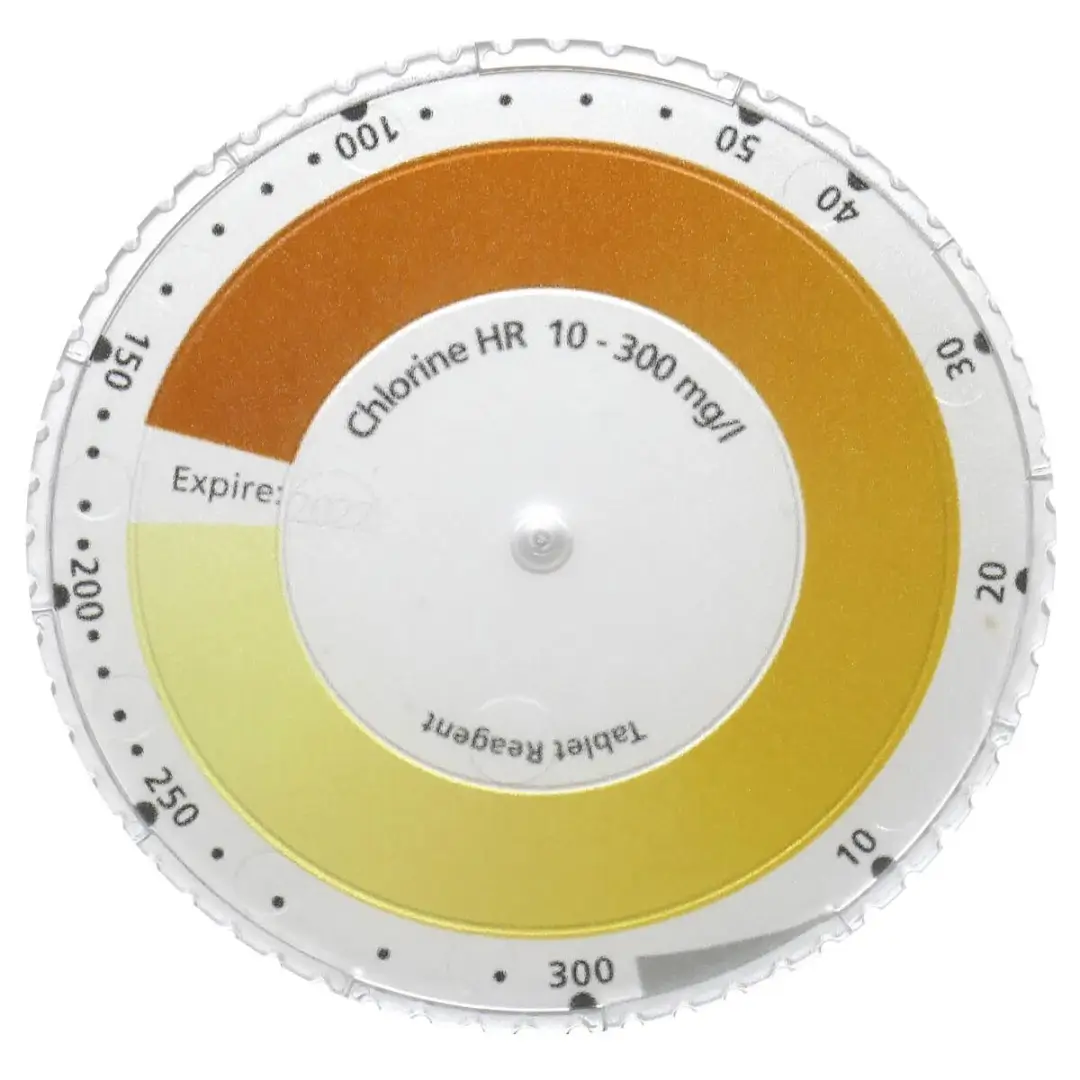 Disco de color CHECKIT CHLORINE DPD HR 10-300 mg/L 146030
